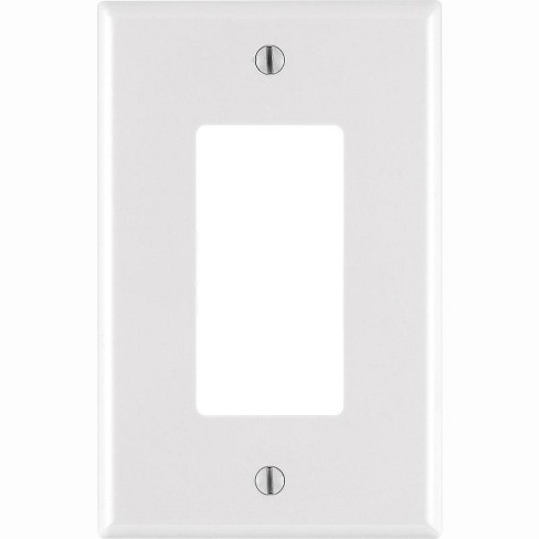 Leviton Decora White 1 gang Nylon Decorator Wall Plate  (Pack of 20) - image 1 of 1