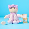 8" Girl Soft Little Baby Doll Purple Floral Pajamas - Gigglescape™ - 2 of 3