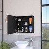 GlasFlength Decorative Wall Mirrors Bathroom Decor Cabinet Accent Mirror Vanity Mirrors Open Shelves for Bathroom Wall, Black, 19.6"*5.5"*18.6" - 3 of 4