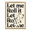 Kate & Laurel All Things Decor 18"x24" Let Me Roll It Framed Canvas by Alli Standefer Bright Gold - 2 of 4