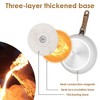 NewHome "9-Piece Nonstick Cookware Set with Detachable Handles, Glass Lids, Dishwasher & Oven Safe, Aluminum" White - 3 of 4