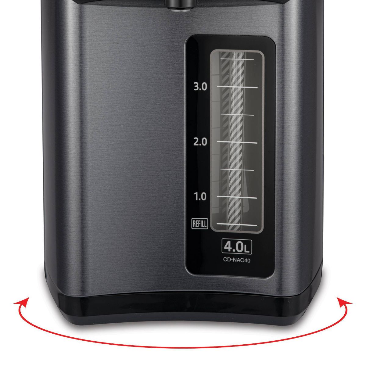 Zojirushi CD-NAC40BM Micom Water Boiler & Warmer - Metallic Black: 135 oz Electric Tea Kettle, BPA-Free, 800W - thumbnail 7