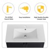 Bencmate Bathroom Storage Cabinets, Bathroom Vanity, 30 Inch Bathroom Vanity with Sink, Freestanding and Modern Design Bathroom Sink Cabinet with - 2 of 4