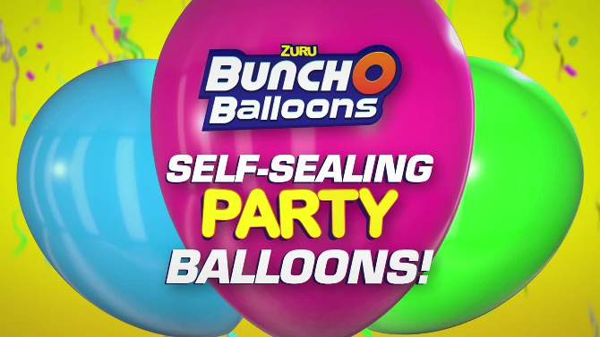 Bunch O Balloons 40 Self Sealing Party Balloons With Portable Electric Air Pump - Gold by ZURU, 2 of 12, play video