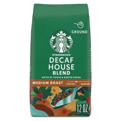 Starbucks Medium Roast Decaf Ground Coffee — House Blend — 100% Arabica — 1 bag (12 oz.) - image 1 of 4