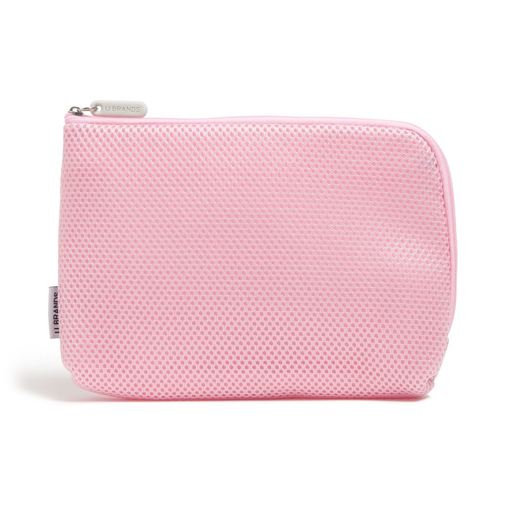 U Brands 8.5x6 Mesh Tech Pouch Blush