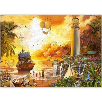 QUOKKA 1000 Pieces Jigsaw Puzzle for Adults - Campfire | Lighthouse | Funny Animals | Bazaar