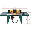 Electric Benchtop Router Table, Wood Working Craftsman Tool, Universal Benchtop Router Tables Top with Steel Stands, Aluminum Woodworking Bench - 2 of 4