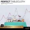 Plastic Tablecloth Disposable, Tablecloths for Rectangle Tables 54 inch. x 108 inch. Fits Tables Up to 8 Feet, Table Cloth for Party - SparkSettings - 4 of 4