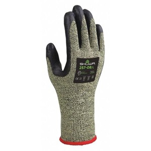 Showa  Coated Gloves,Black/Yellow,XL,PR 257 - 1 of 1