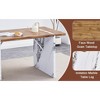 Vynxaria Modern Square Dining Table ¨C 55-Inch MDF Top with Marble-Style Legs - 3 of 4