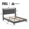 Bed Frame Upholstered Platform with Headboard and Strong Wooden Slats,Non-Slip and Noise-Free,No Box Spring Needed, Easy Assembly - 2 of 4