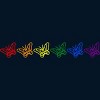 Adult Design By Humans Butterflies Rainbow Pride By ChariArtist T-Shirt - 2 of 2