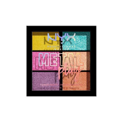NYX Professional Makeup Foil Play Pressed Pigment Eyeshadow Palette - 0.24oz