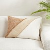 Saro Lifestyle Color Band Fringe Pillow Cover - 4 of 4