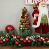 Northlight Shatterproof Ball Christmas Cone Tree with Tinsel - 15.75" - Multicolor - 2 of 4