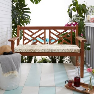 Sunbrella Indoor/Outdoor Corded Bench Cushion - 1 of 4