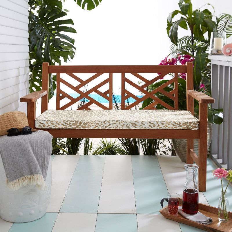 Sunbrella Indoor/Outdoor Corded Bench Cushion, 1 of 7