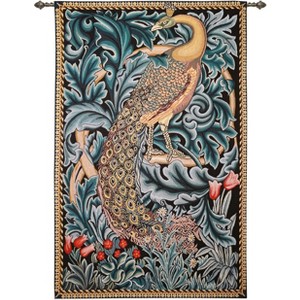 Signare USA William Morris Peacock 55 inch x 36.2 inch Tapestry Wall Hanging - 1 of 4