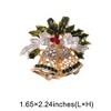 Unique Bargains Christmas Brooches Alloy Dripping Wax Red Green 1.65"x2.24" 1 Pc - 3 of 4