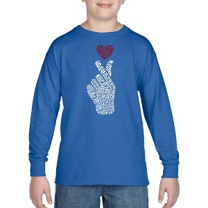 LA Pop Art Boy's Word Art Long Sleeve - K-Pop - 1 of 4