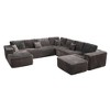 XIZZI Modular Sectional Sofa Couch, L/U-Shape Upholstered Couch, Modern Minimalist Couches for Living Room, Free Combination Deep Seat Corner Couch - 2 of 4