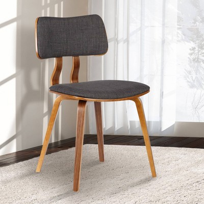 Jaguar Fabric Wood Dining Chair Charcoal - Armen Living