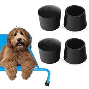 Impresa 4 Pack 1” Wide Elevated Dog Bed Feet to Protect Floors - Raised Dog Bed Stabilizers to Reduce Sliding - Dog Cot Feet - 1 of 4