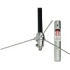 Tram® Pre-Tuned 144MHz–148MHz VHF/430MHz–460MHz UHF Amateur Dual-Band Base Antenna (Black Fiberglass) in Silver - 2 of 4