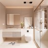 Rectangular Framed Tempered Glass Wall-Mounted Bathroom Vanity Mirror - 3 of 4