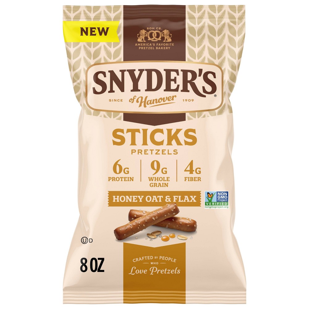 Snyder's of Hanover Multigrain Honey Oat & Flax Pretzel Sticks - 8oz