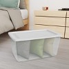 Sterilite Storage Box, 90 Quart Stackable Tote, Clear Plastic Container with Secure Snapping Lids for Home and Office Organization, White, 4 Pack - 4 of 4