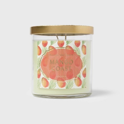 15.1oz Lidded Glass Jar 2-Wick Mango Coast Candle - Opalhouse™