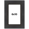 PosterPalooza | Photo Size Traditional Black Picture Frame - UV Acrylic, Foam Board Backing, Hanging Hardware - 2 of 4