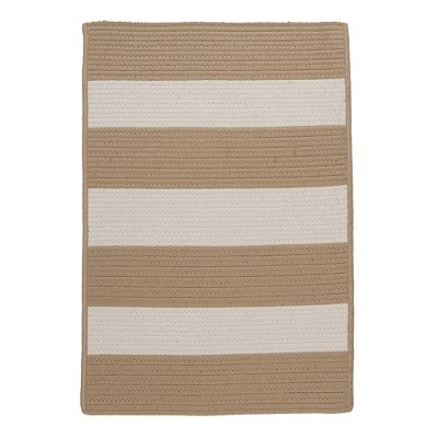 Colonial Mills Pershing Braided Rug, Sand 3x5, Rectangle Shape