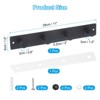 Unique Bargains 304 Stainless Steel Coat Decorative Hanging Hooks 11" Black - 2 of 4