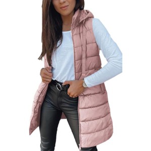 Imily Bela Oversized Hooded Puffer Vest Long Sleeveless Quilted Winter Outerwear for Women - 1 of 4