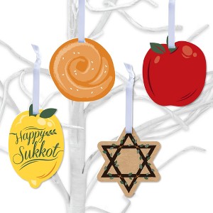 Big Dot of Happiness Sukkot - Sukkah Holiday Decorations - Tree Ornaments - Set of 12 - 1 of 4