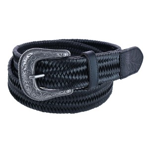 Wrangler Men's Stretch Braided Belt with Western Buckle - 1 of 4