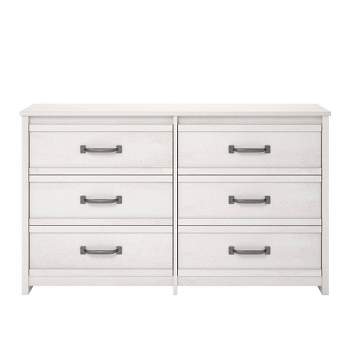 The Willowton Brown / Beige / White Six Drawer Dresser is available at  Discount Furniture Center proudly serving South Hill and Farmville, VA and  surrounding areas!