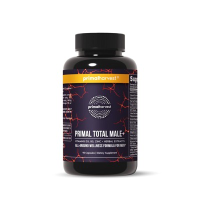 Total Male+ Testosterone Support Supplement Boost Energy, Strength & Vitality For Performance, Stamina & Wellness, 30 Capsules