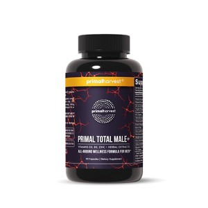 Total Male+ Testosterone Support Supplement Boost Energy, Strength & Vitality For Performance, Stamina & Wellness, 30 Capsules - 1 of 4