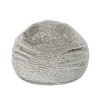 Airsurfer Large Pebble Gray Bean Bag Chair Cozy Textured Bean Bag Chair Comfort Seating for Relaxation in Living Spaces - 3 of 4