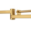 Franklin Iron Works Easley 15" High Warm Gold Plug-In Swing Arm Wall Lamp Set of 2 - 3 of 4