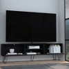 71" Modern TV Stand with Hinged Drawers, Open Shelves, and Hairpin Legs for Living Room and Bedroom - 4 of 4