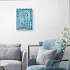 18" x 24" Dot Maze Blue by Nikki Chu Canvas Art Print - Masterpiece Art Gallery: Modern Geometric Unframed Wall Decor - 4 of 4