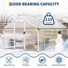 Garvee Walk-In Greenhouse with Polycarbonate Panels, Aluminum Frame, Quick Setup, Roof Vent, Outdoor Garden Greenhouse - 4 of 4