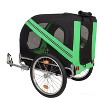 Kumasinova Folding Bike Trailer for Dogs,66LB Capacity All-Terrain Pet Carrier,Steel Frame for Cycling,Jogging,Camping,Outdoor Adventures - 2 of 4