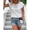 Sequin Tank Tops For Women Sleeveless Sparkle Shimmer Round Neck Vest Tops Glitter Camisole Vest - 3 of 4