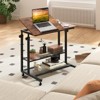 Tangkula Ergonomic Standing Desk Height Adjustable Stand up Computer Desk w/ Tilting Tabletop & Wheels - 3 of 4